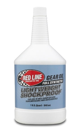 Gear Oil Synthetic Lightweight Shockproof 1 Quart Red Line Oil
