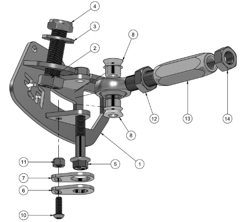 BMW E80/E90 Mini Kit Knuckle Adaptor Assembly