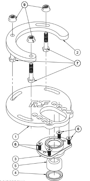 Mustang S197 Caster Plate Assembly Assembly