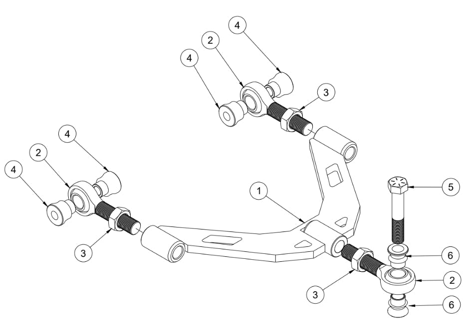 Nissan 350z Mega Mantis Front Upper Control Arm Assembly