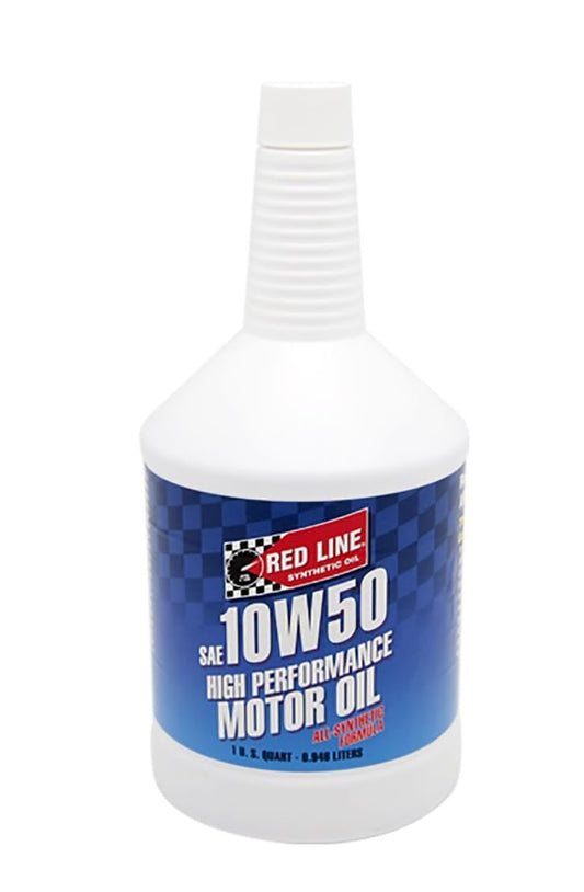 Engine Oil 10W50 Motor Oil Fully Synthetic 1 Quart Red Line Oil