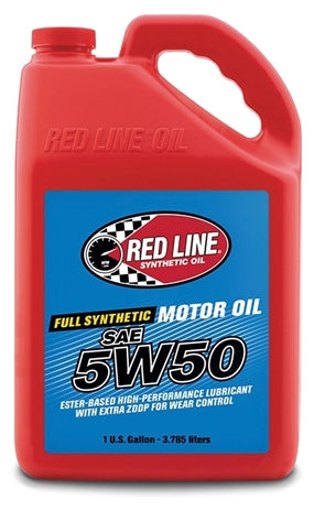 5W50 Synthetic Motor Oil 1 Gallon Red Line Oil