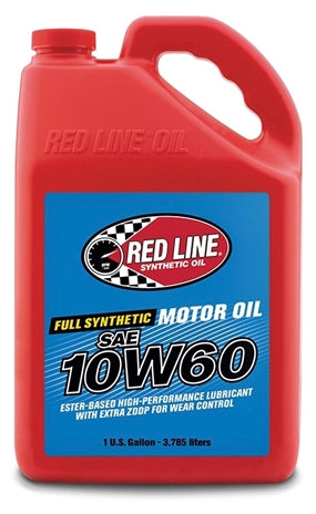 10W60 Synthetic Motor Oil 16 Gallon Red Line Oil
