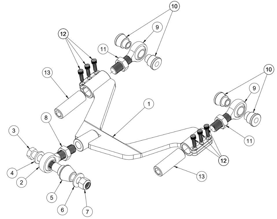 Nissan 350z Mild Mantis On Car Adjustable Upper Control Arm Assembly