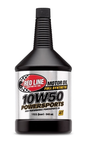 10W50 Motorcycle, ATV/UTV, Side By Side Engine Oil 1 Quart Red Line Oil