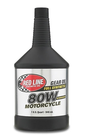 80W Motorcycle Gear Oil Synthetic With Shockproof 1 Quart Red Line Oil