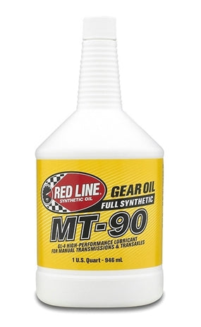 75W90 Gear Oil MT-90 Manual Transmission GL-4 1 Quart Red Line Oil