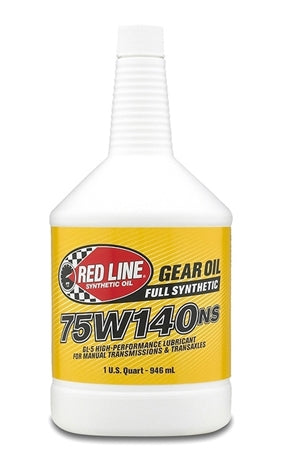 75W140NS Gear Oil Synthetic GL-5 Differential Gear Oil 1 Quart Red Line Oil