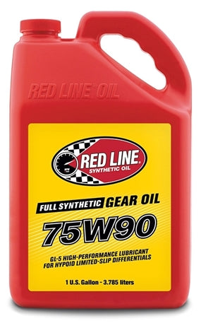 75W90 Gear Oil Synthetic GL-5 Differential Gear Oil 16 Gallon Red Line Oil