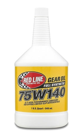 75W140 Gear Oil Synthetic GL-5 Differential Gear Oil 1 Quart Red Line Oil