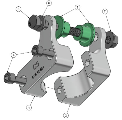 Corvette C05 Steering Rack Brace Assembly