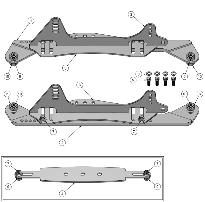 Corvette Seat Mount Assembly