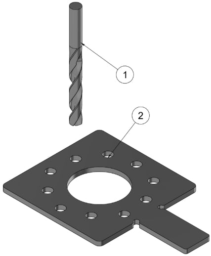 Corvette C5/C6 5x114.3 Conversion Plate Assembly
