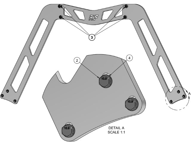 Nissan 350z W-Brace Assembly