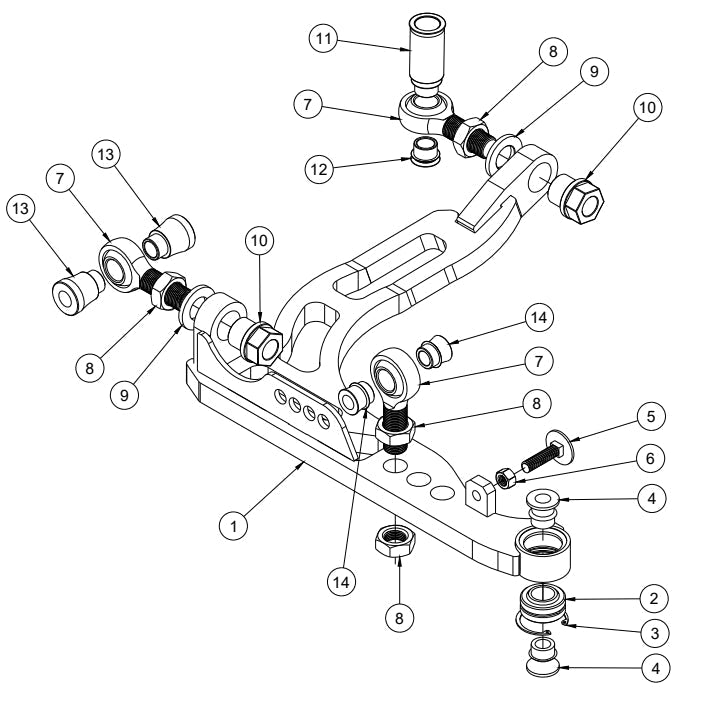 Nissan 350z Mega Mantis Front Lower Control Arm Assembly