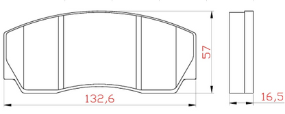 Yellow Speed Racing High Performance Street Rear Brake Pads