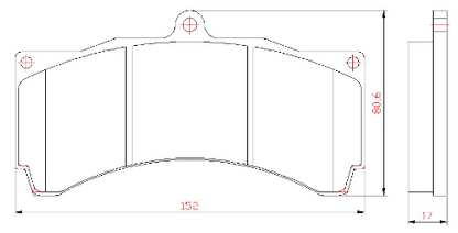 Yellow Speed Racing High Performance Sport Front Brake Pads